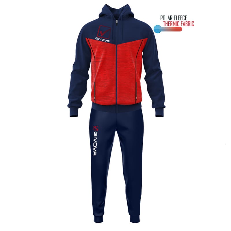 Survêtement à capuche polaire Givova Visa TR018P – Image 5