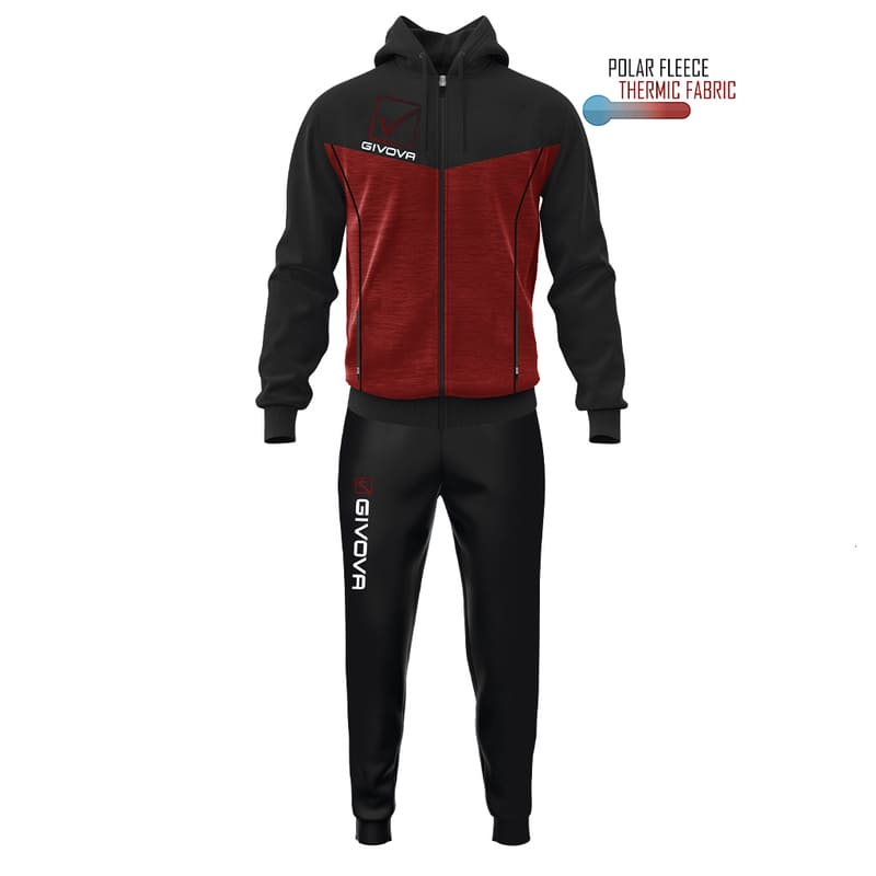 Survêtement à capuche polaire Givova Visa TR018P – Image 4